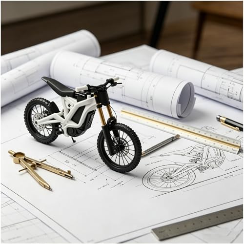 Modelo de moto eléctrica escala 1:9 compatible Surron Light Bee X miniatura 4