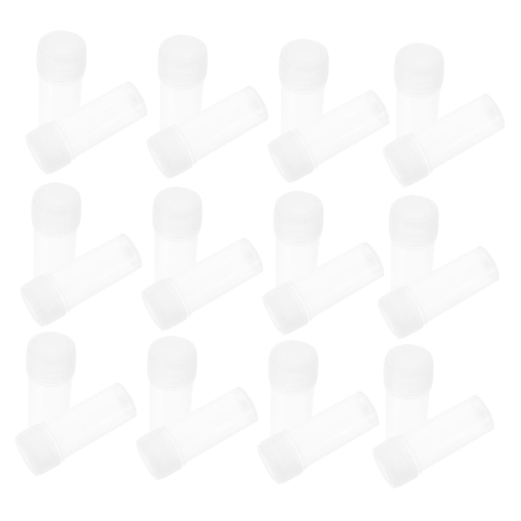 Operitacx Travel Bottles Leak Sealing Caps 50pcs Plastic Needle Bottles for Liquid Powder Storage
