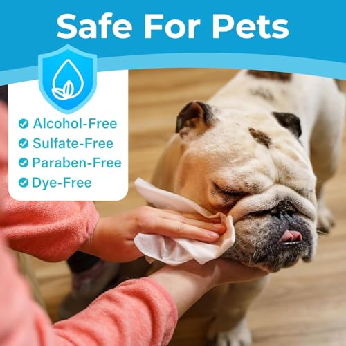 PrimePets Dog Wipes 6×100ct, Pet Wipes for Dogs and Cats, 15cm x 20cm, for Eyes, Ears, Paws, Face, Butt - Image 5