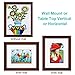 RPJC 8x10 inch Pictures Frame Made of Solid Wood and High Definition Glass Display Pictures 5x7 with Mat or 8x10 Without Mat for Wall Mounting Photo Frame Brown