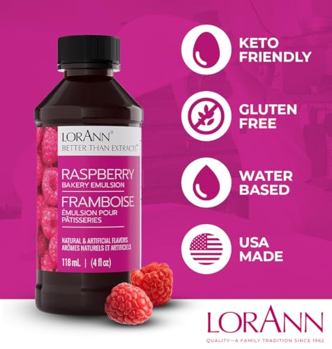Image of LorAnn Oils Raspberry Emulsion & Flavoring For Baking