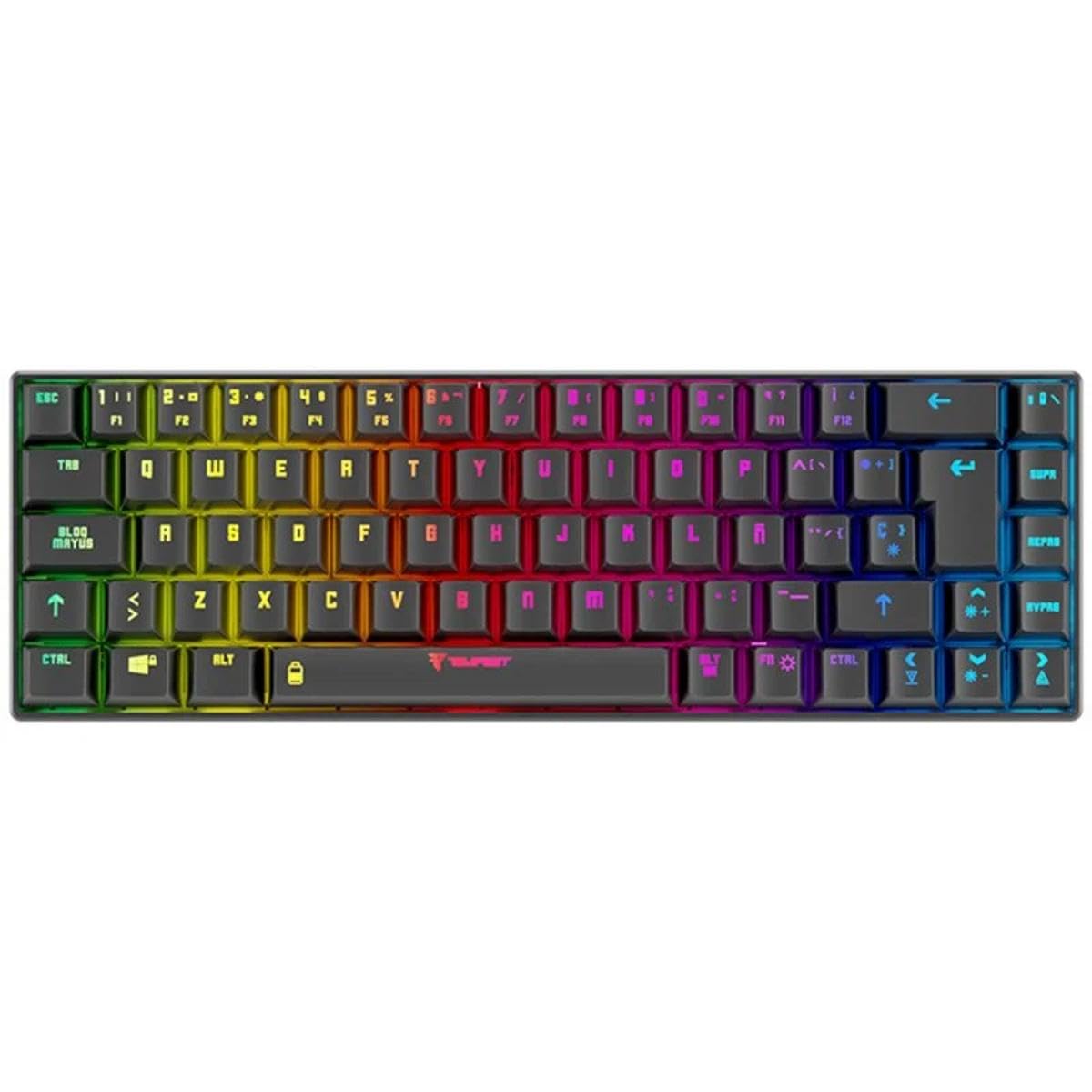 Tempest K20 Beast Wireless Mechanical Keyboard, Bluetooth + USB-C, 1000mAh Battery, 9 RGB Modes, Spanish Layout