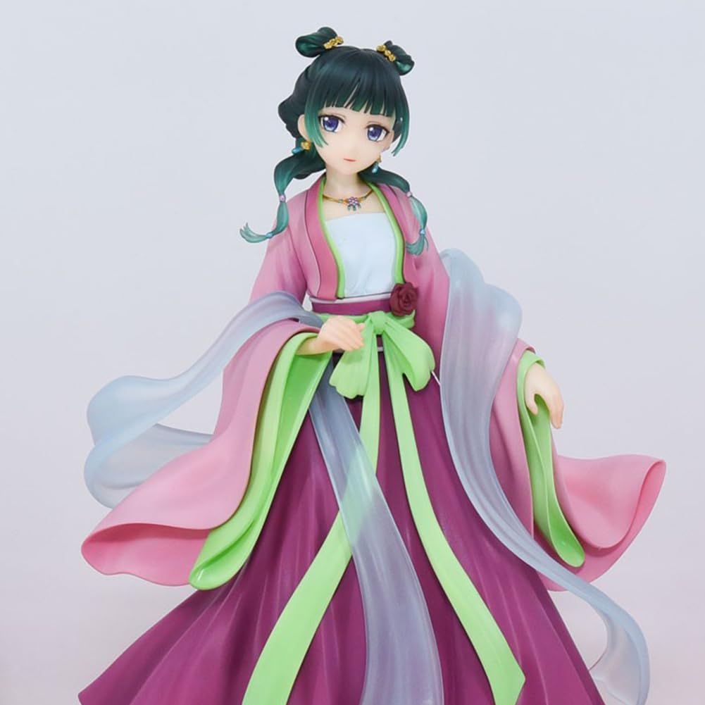 MABAIUDE Maomao Figure Statue Maomao Garden Party Figure, 18cm Pink Dress Mao Mao Figures Model 1/7 Scale Anime Figurine Decoration Gifts 7.08'': Maomao 18cm