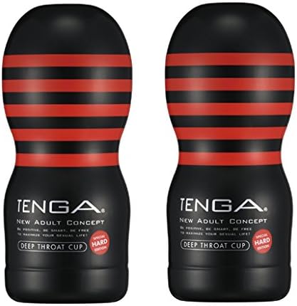 Tenga Deep Throat Cup, Hard ［Set of 2 ］ Black