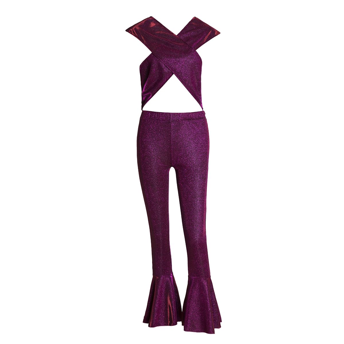 RuikajiaSelena Jumpsuit Costume Woman's Selena Inspired Purple Jumpsuit