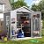 Amopatio Outdoor Storage Shed with Floor, 6x4.5 FT Lockable Plastic Tool Shed with Ventilation, Waterproof Resin Garden Sheds for Backyard, Patio, Lawn and Bike Grey