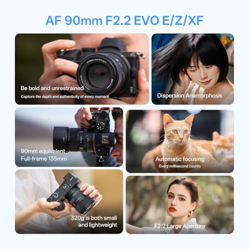 Image of VILTROX AF 90mm F2.2 f /2.2 EVO APS-C Portrait E Lens for Sony E-Mount