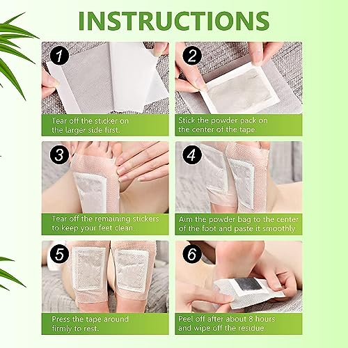 Image of VONT 30 pcs foot patch for detoxification | detox foot patches | foot patch | foot patches | Natural Ginger & Bamboo Vinegar Patches for Toxin Removal Pain Relief, Better Sleep & Circulation for Men & Women (30)