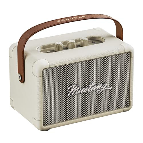 Image of GOBOULT Mustang GT 40, Dual Drivers, Bass Radiator, 6Hrs Battery, Metallic Grill, BTv 6, 40 W Bluetooth Speaker (Oxford White, Stereo Channel)