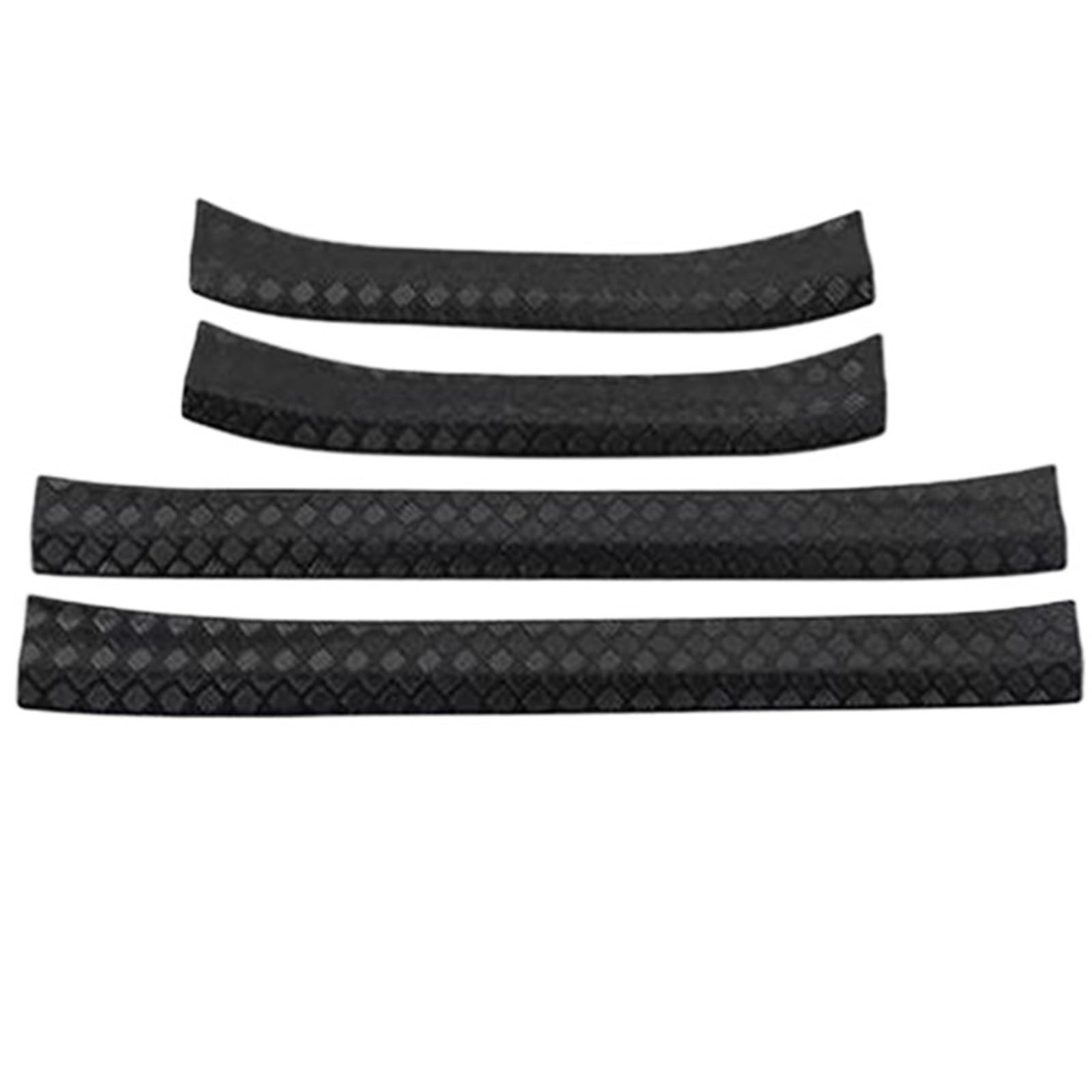 for Land Rover for Defender 90/110/130 2020 + Car Styling Door Sill Threshold Scuff Welcome Pedal Cover Sticker(Gloss Black,110 130)