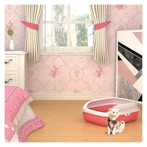 Bandeja sanitaria para gatos rosa semi cerrada profunda miniatura 5