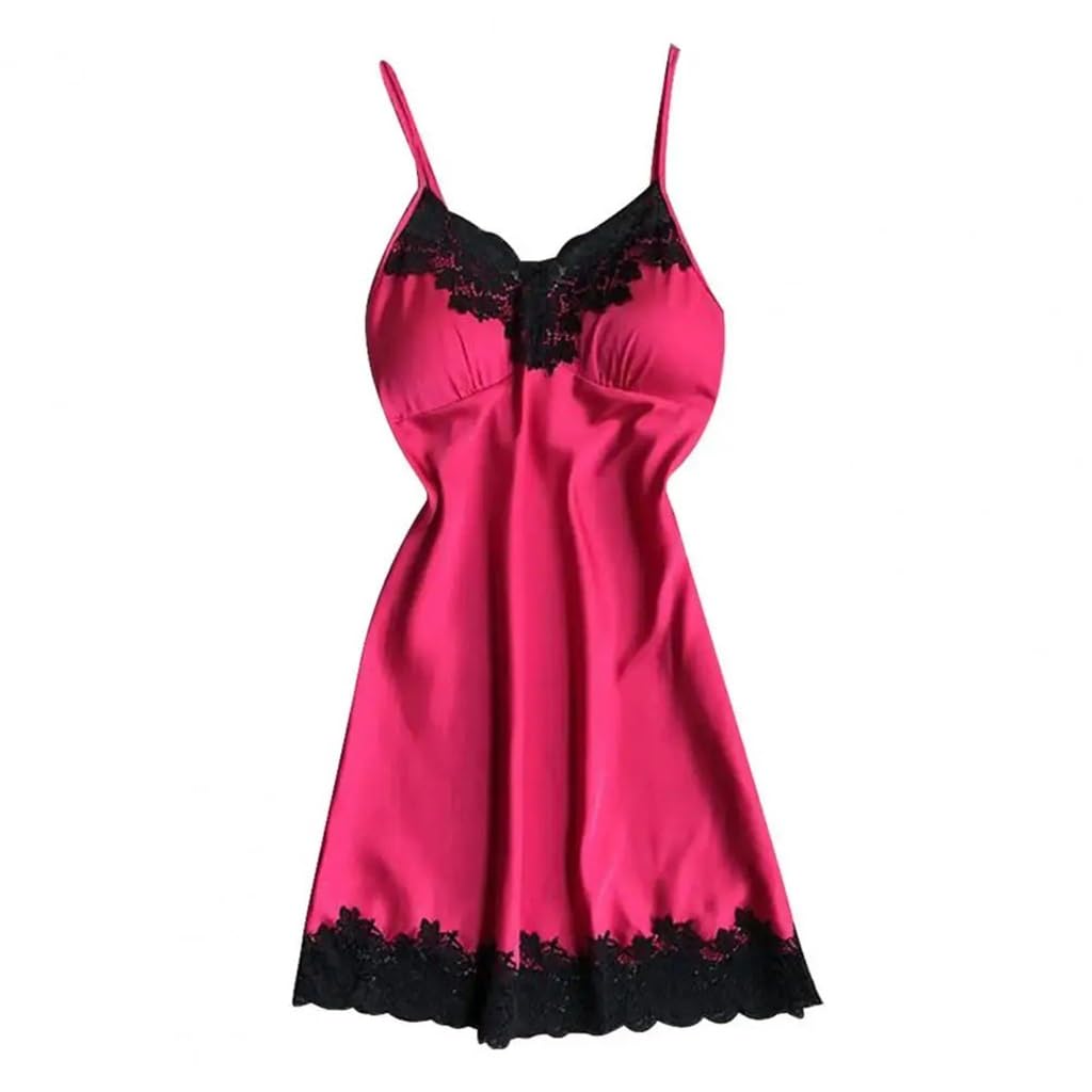 Pyjama for femme style robe d'été de jour et de nuit couleur unie taille XL modèle D
