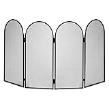 Photo Gallery crisalide® parascintille per camino, finitura nera, 2 dimensioni, protezione per fiamme e scintille, accessorio camino elegante e sicuro (4 ante) Photo Gallery crisalide® parascintille per camino, finitura nera, 2 dimensioni, protezione per fiamme e scintille, accessorio camino elegante e sicuro (4 ante)
