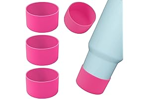 Silicone Boot Compatible with Stanley IceFlow, Hydro Flask, 4-Pack Protective Bottom Sleeve...