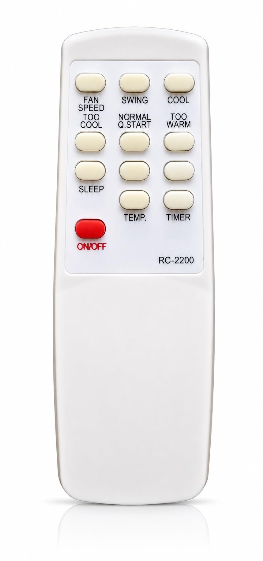 AC Remote Compatible with Neurofuzzy Napoleon Yoko Air Conditioner RC-2200 Type | Suitable for Split & Window AC | IR Replacement Remote Control with Lock Function | White | RE54B-image-29