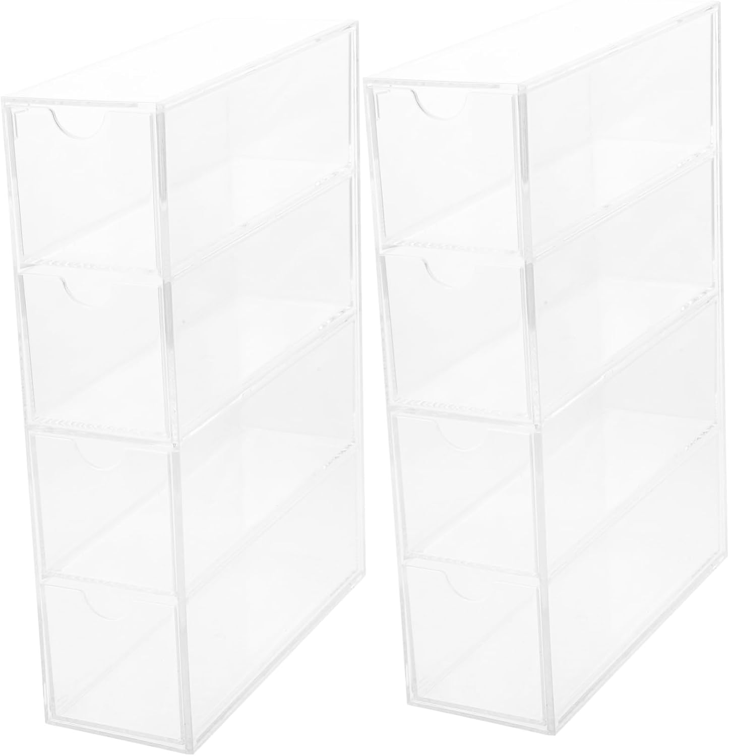 2pcs Acrylic Sunglasses Organizer Multifunctional Storage for Eyewear Makeup and Stationery and Display Case for Home Office Use