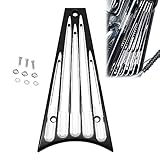 GYMARK Motorcycle Front Lower Radiator Cover Chin Fairing Spoiler Fit for Harley Touring Street Glide Road King Electra FLHX FLHT FLHR FLTR 2009-2013 (Black)