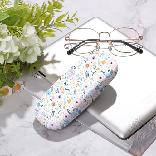 Image of Glasses Case Hard Shell,Portable Protective Eyeglasses Case, Eyeglass Holder Box with Cleaning Cloth, for men women