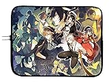 Anime Bungou Stray Dogs Laptop Sleeve Bag 15 Inch Notebook Case Mousepad Surface Anime Computer Bag Laptop/Tablet Water Repellent Neoprene Cushioned Case