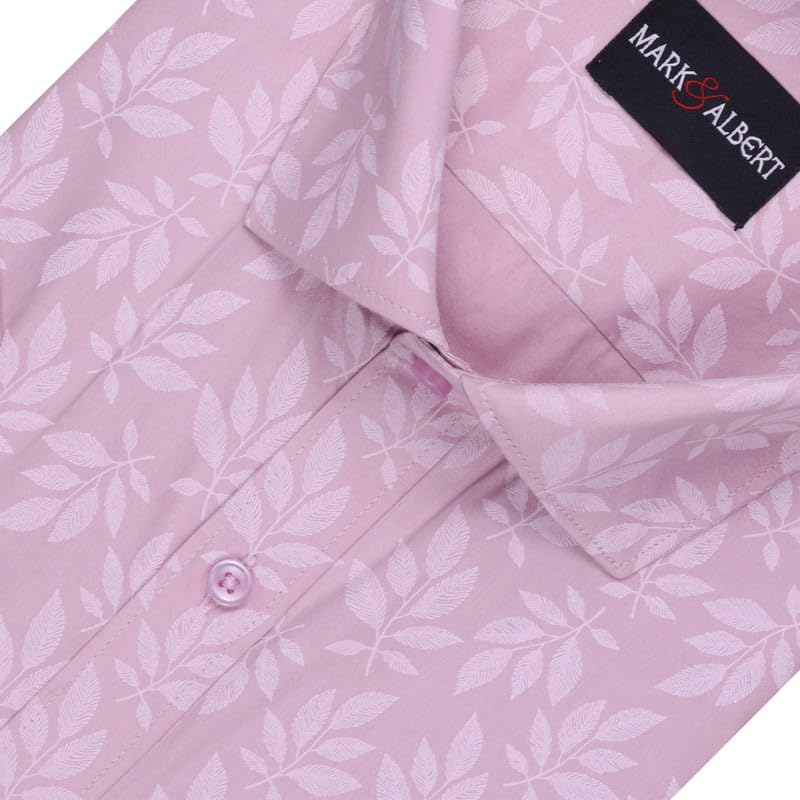 Image of MARK & ALBERT Mens Half Sleeves Printed Shirt