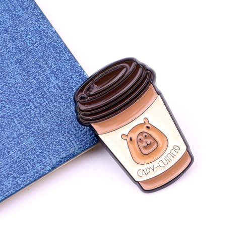 Image of Funny Capybara Brooch Gifts for Animal Lovers Enamel Pins