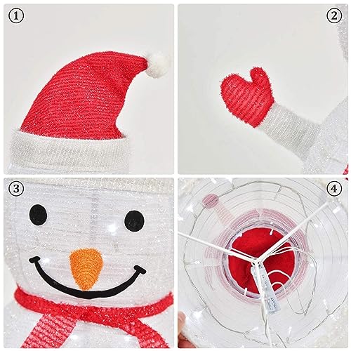 Pixfairy SNOWMAN Decoration, Battery Operated Light-Up Christmas Decorations thumb #4