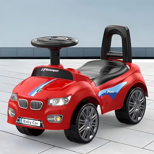 Kadii Rutschauto Kinderfahrzeug mit Stauraum 59 x 26 x 36 cm Geschenk ab 1 Jahr (Rot) – Bild 4