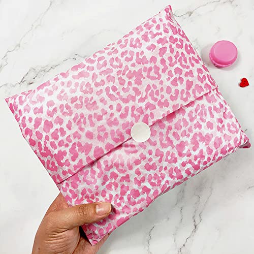 25 Sheets Pink Leopard Pattern Bulk Tissue Gift Wrap 19.7 x 27.5 Inch Gift Bags Decor Tissue for Birthday Wedding DIY Art Craft