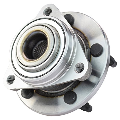 Image of TRQ Front Left and Right Wheel Bearing and Hub Assembly Set 2 Piece Compatible with 2006 Chevrolet HHR 2007 LS LT Panel 2008 Without ABS Models