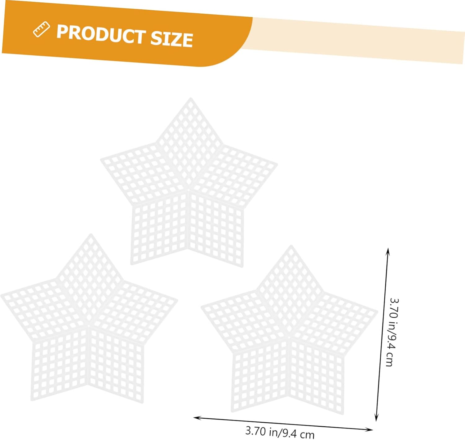 PHENOFICE 70pcs Embroidery Plastic Canvas Cross Stitch Pad Mesh Sheet White for DIY Coasters Bags