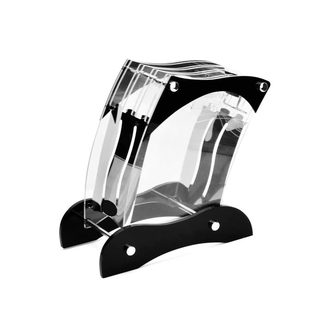 Organisateur de rangement et bloc de couteaux de cuisine universel en acrylique transparent