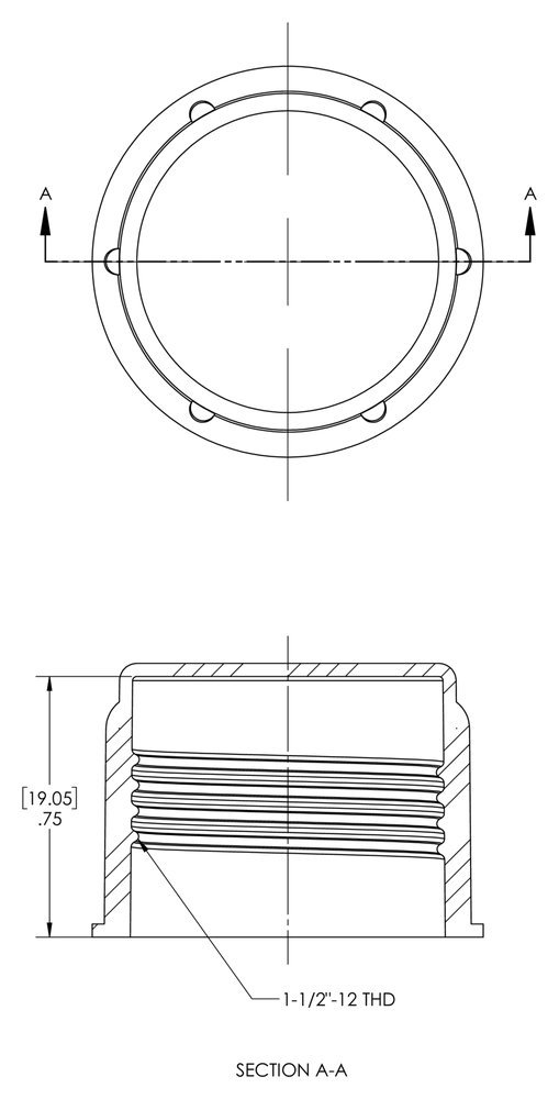 Caplugs CD-18 CD Series – Threaded Plastic Cap for Flared JIC Fittings, 40 Pack, Red LD-PE, To Fit Thread Size 1-1/2-12", Protective Closures, Dirt and Moisture Seals, Masking, Painting, Plating