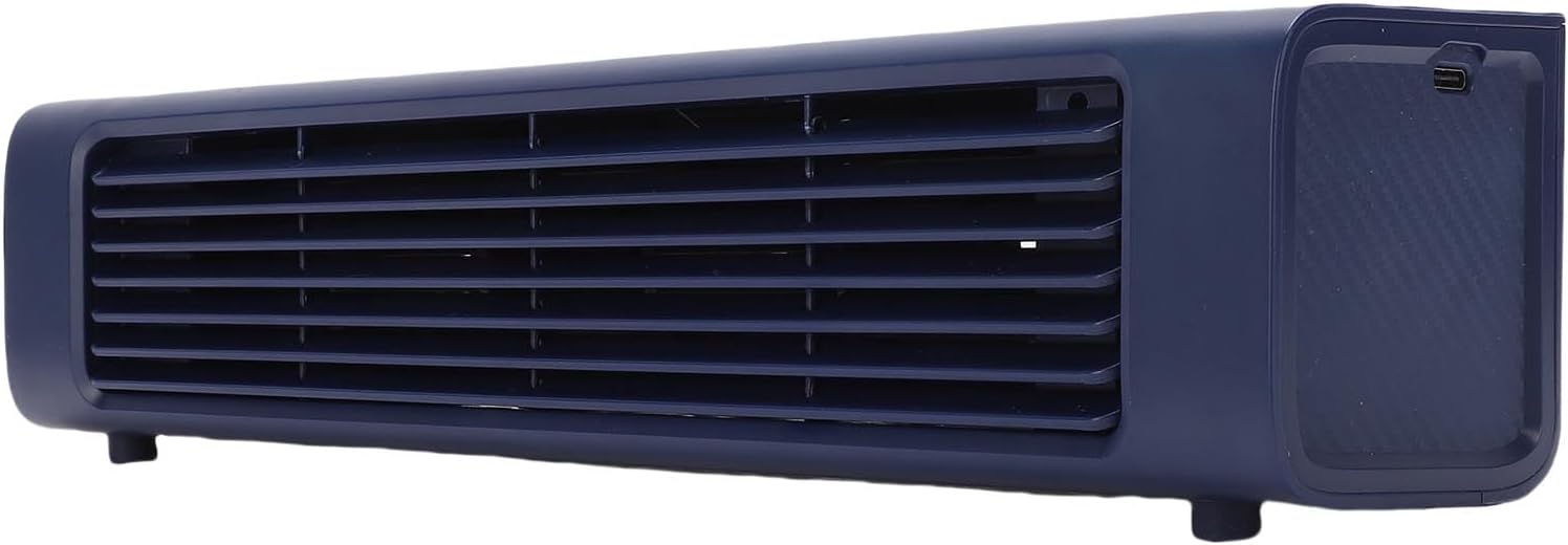 Luqeeg Tower Fan, 3 Speed Adjustable USB Powered Fan, Compact Standing Desk with 360 Adjustable Tilt, Ideal for Bedroom, Office & Home Travel (White)