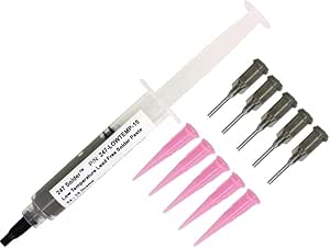 247 Solder 247-LOWTEMP-15 No Clean Lead Free Low Temperature Solder Paste 15 Grams Sn42/Bi57/Ag1 T4 87% Metal