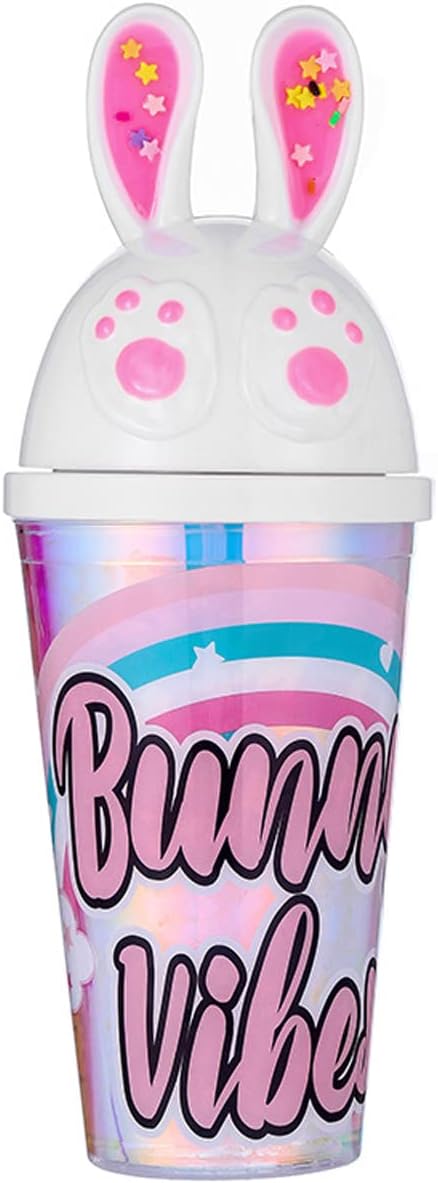 Christmas Tree Travel Tumbler with Straw Party Ice Drinking Cup Coffee Bubble Tea Cup Birthday Gift (christmas tree, 450 ml)
