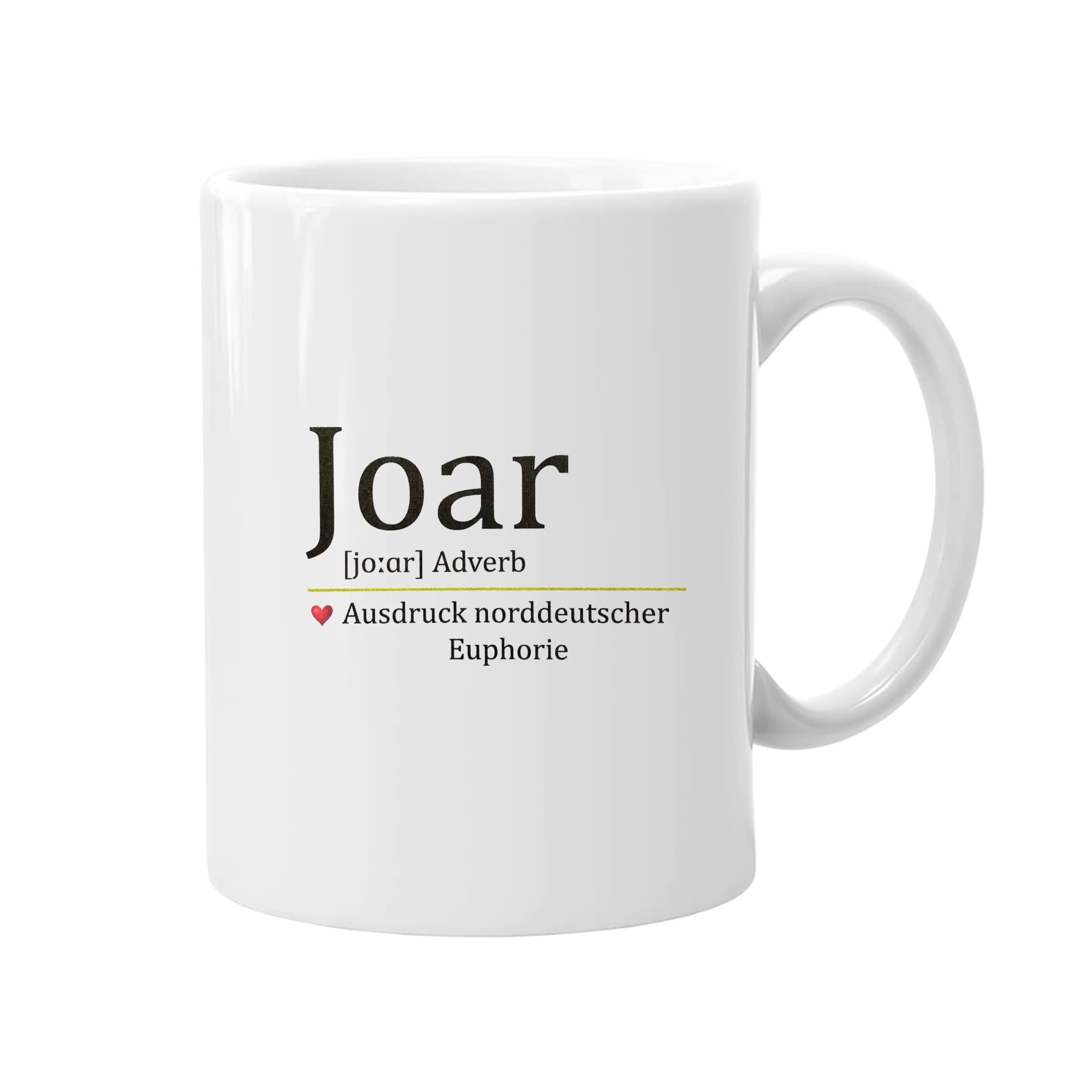 Norddeutsche Geschenkset, Thermosflasche 500ml/750ml mit Bambus-/Edelstahldeckel und Keramiktasse 330ml, Weiß mit Spruch - Joar - Ausdruck (Tasse + Flasche 750ml Bambusdeckel)
