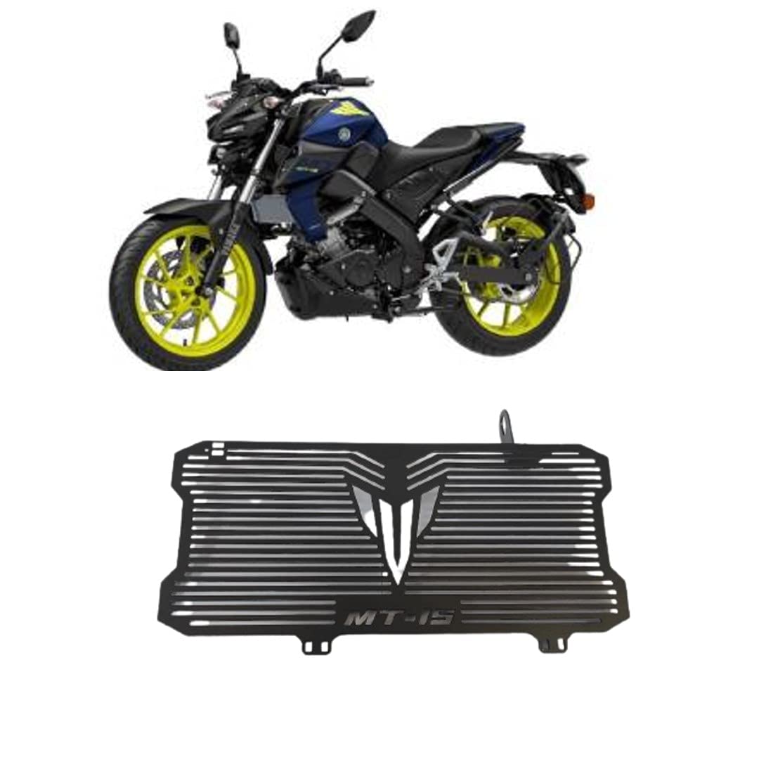 Stainless Steel Motorcycle Radiator Guard Protector Grill for (Black)