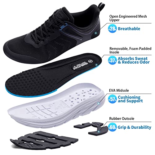 Image of Grand Attack Men's Road Running Walking Shoes | Max Cushioned Comfort | Durable Non-Slip | Breathable Athletic Tennis Cross-Training Sneakers