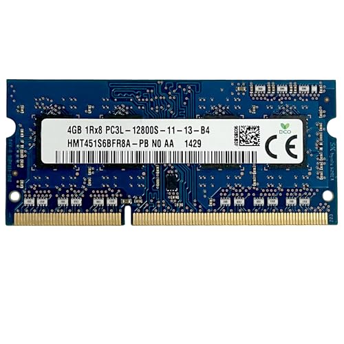 Memoria RAM DDR3L SODIMM, 4GB, 1600 MHz, PC3L-12800S, 204 Pines, CL11, 1.35V para Ordenador...