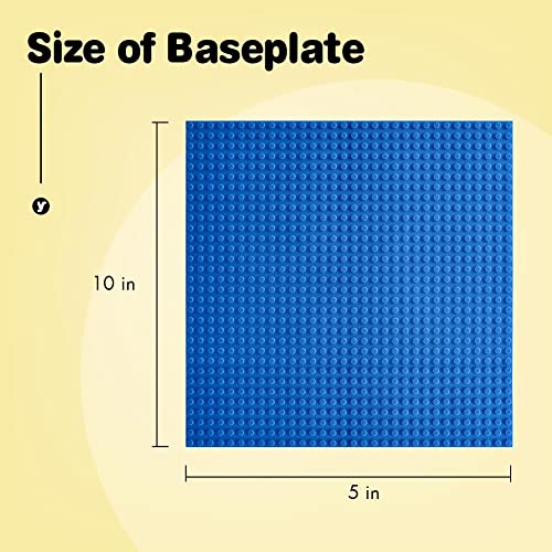 Image of Classic Baseplates Building Plates-10 inch x 10 inch Building Boards,100% Compatible with All Major Brands and Activity Table, Creative Platforms Mats for Toy Bricks (Green Blue, 8 Pack)