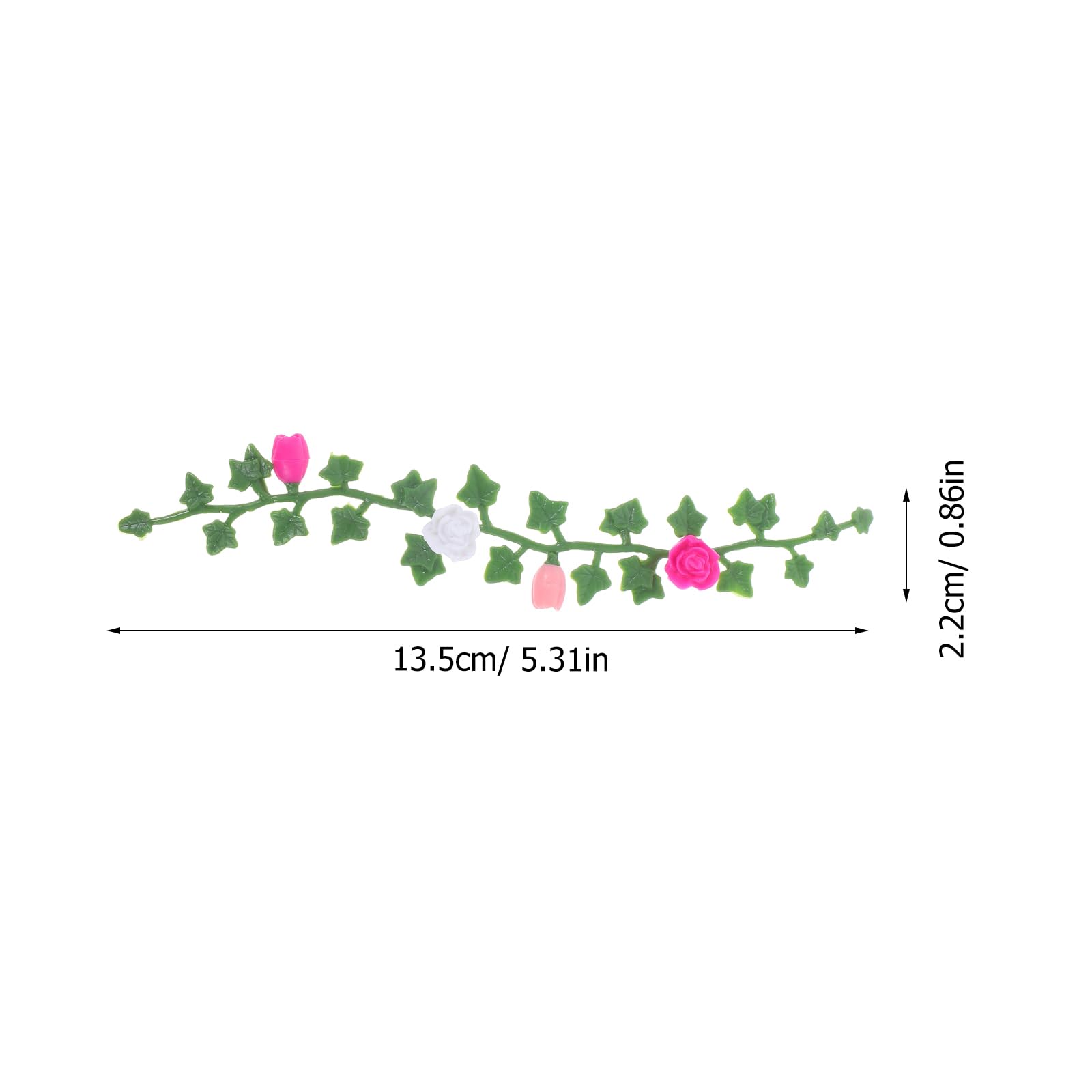 Toyvian Miniature Dollhouse Artificial Flower Vines for Micro Landscape Decoration and Diy Garden Ornament Accessories - Image 2