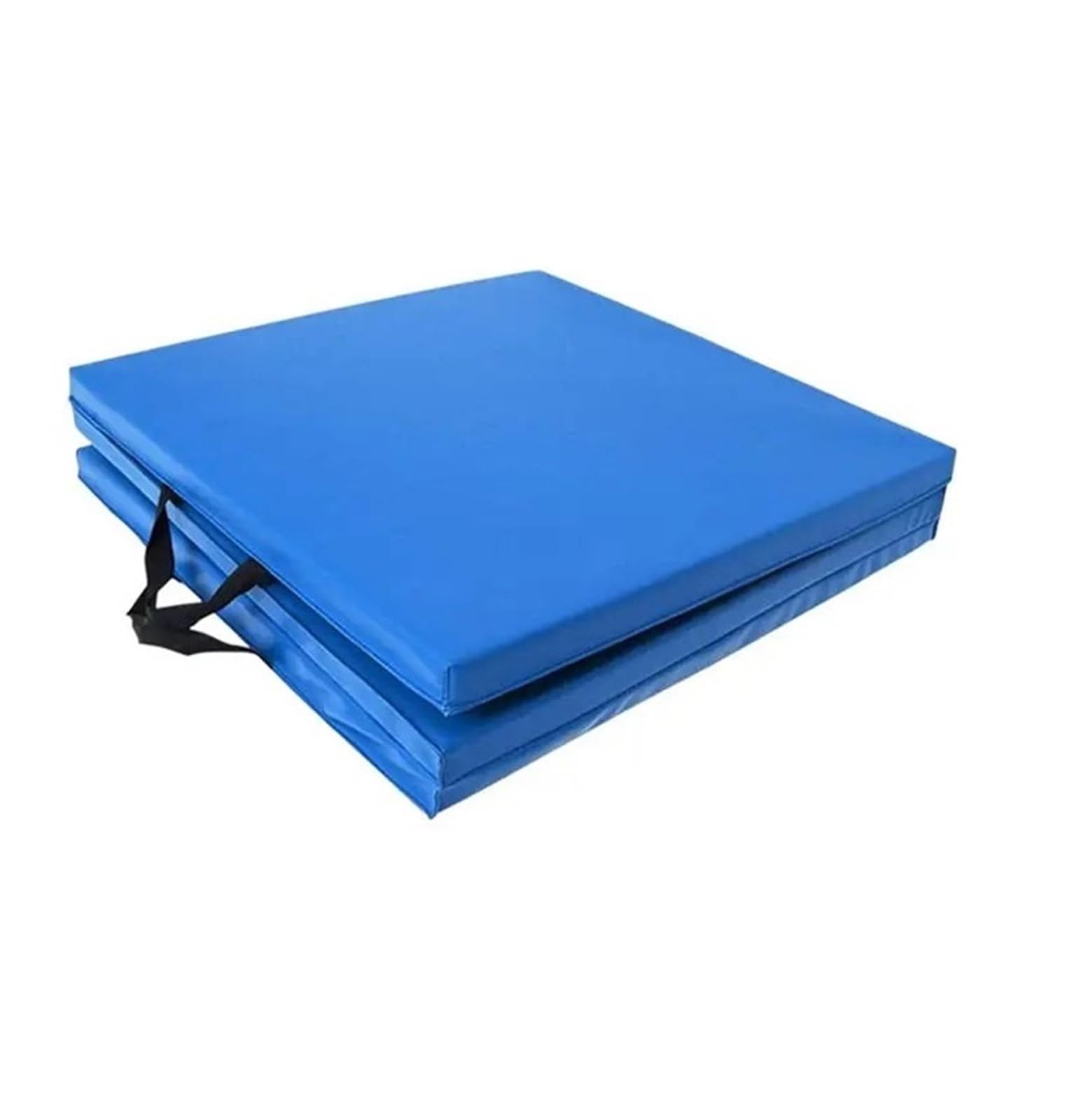 Klappbare Gymnastikmatten mit Tragegriffkissen for das Training im Freien und im Innenbereich Für Turnen(Blue)