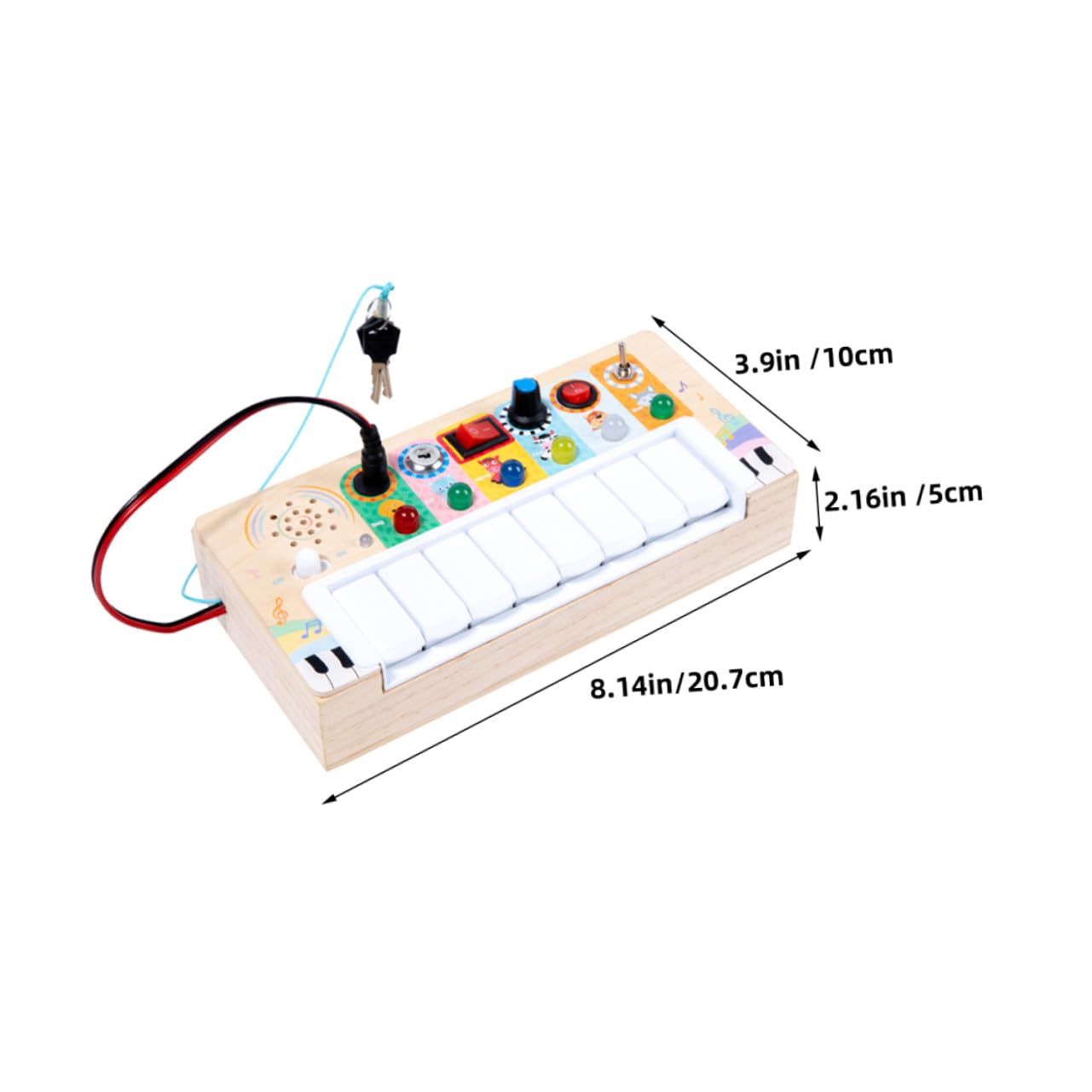 Juguete Musical LED Bordes Suaves y Seguro para para Niños de Madera Accesorio Ligero Adecuado para Aprender Música en Exteriores Aprender Música en Exteriores