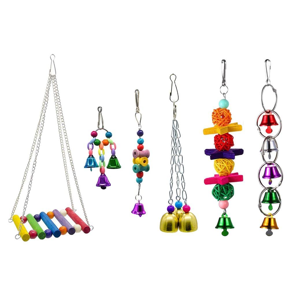 6Pcs Bird Swing Toys Colorful Ball Block Pet Bird Bite Chewing Toy |Pet Supplies | Bird Supplies | Toys (64026906LRDES)-image-18