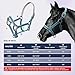 Hilltown Adjustable Horse Halter with PP Webbing, Durable Horse Halters with Zinc Alloy Hardware, Horses Training Equipment to Prevent Friction for Training, Competitions ＆ Daily (Full, Blue)