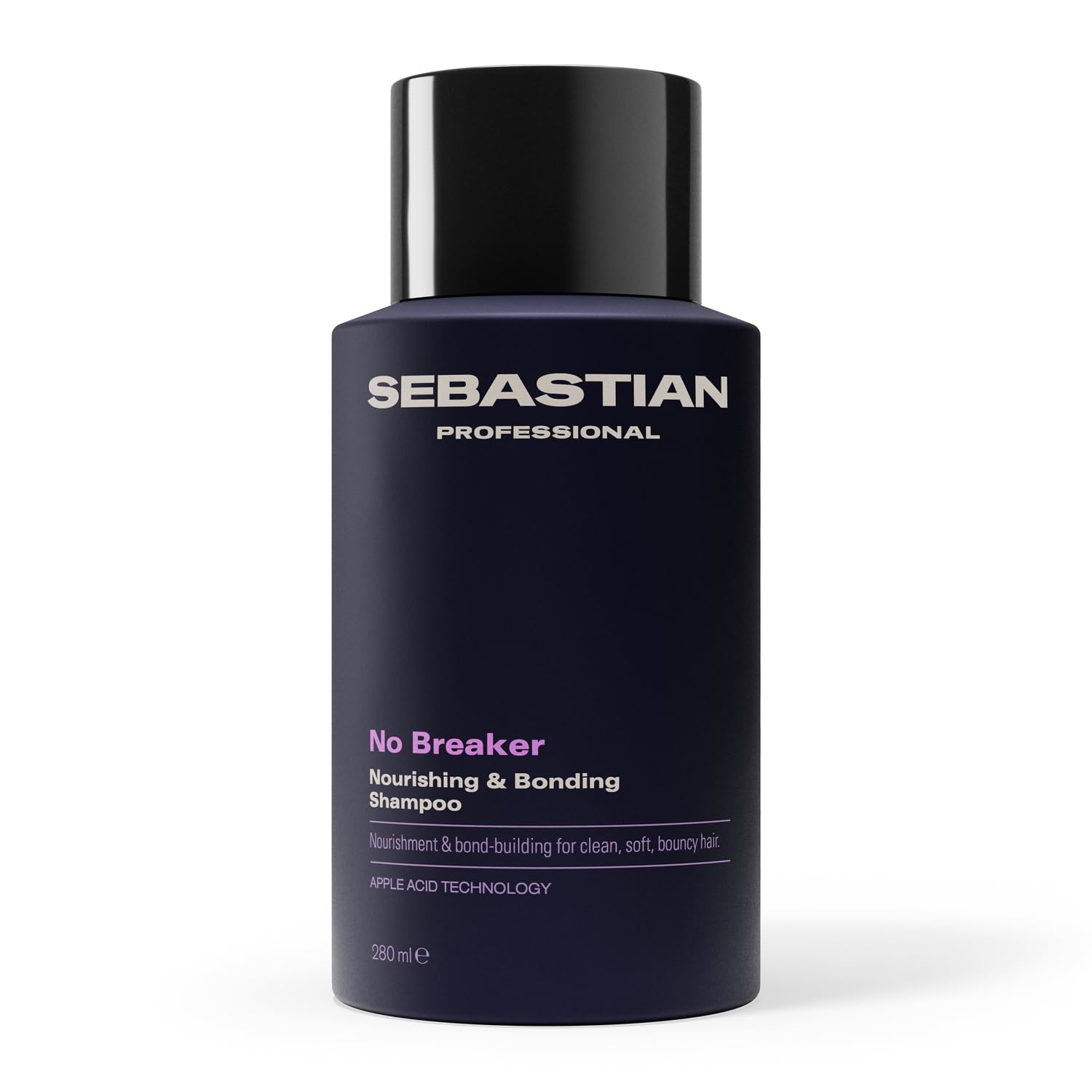 Sebastian Professional No Breaker Nourishing & Bonding Shampoo – Shampoo detergente e nutriente con acido malico per capelli morbidi, forti e luminosi, 280ml