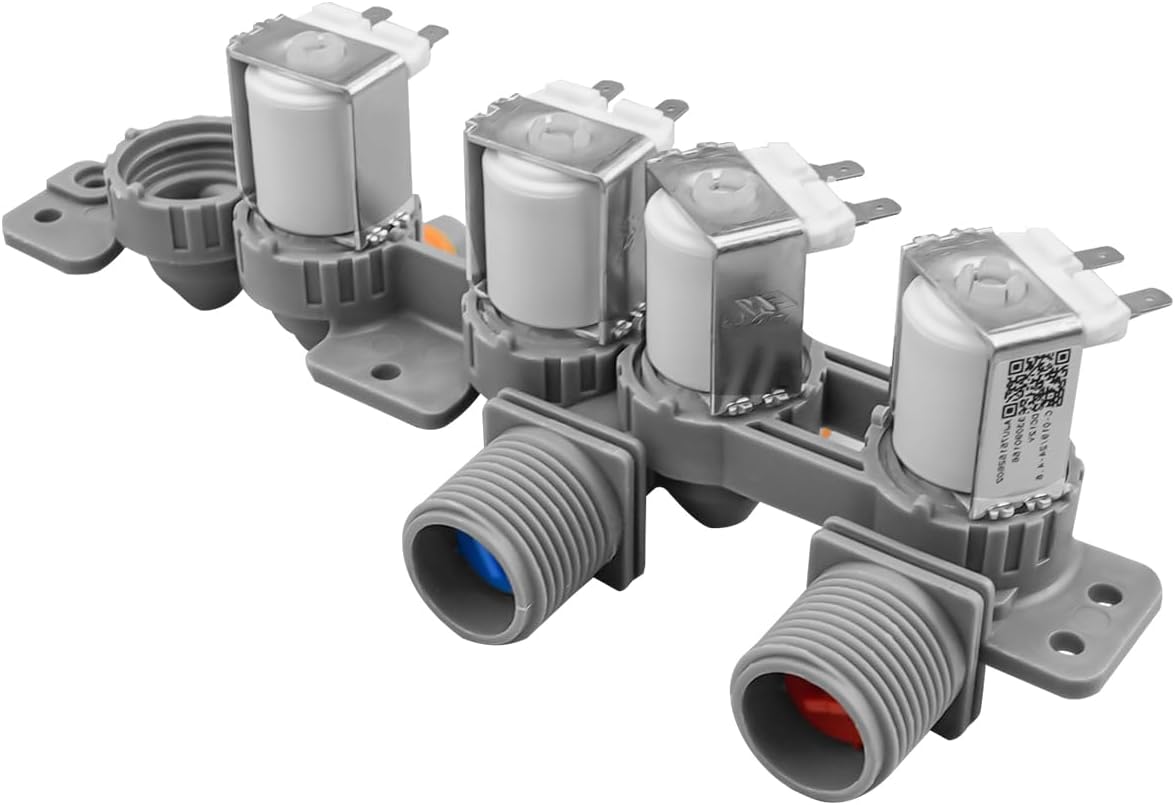 Washer Inlet Valve Assembly Fit for LG WT7100CW/00 WT7300CV WT7300CW/01 Washing Machine Most Models Replace AJU75152602