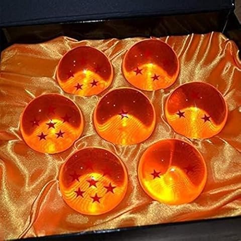 BAODELI 7pcs 76MM Large Crystal Acrylic Resin Glass Ball with Gift Box Dragon Transparent Play Balls Cover