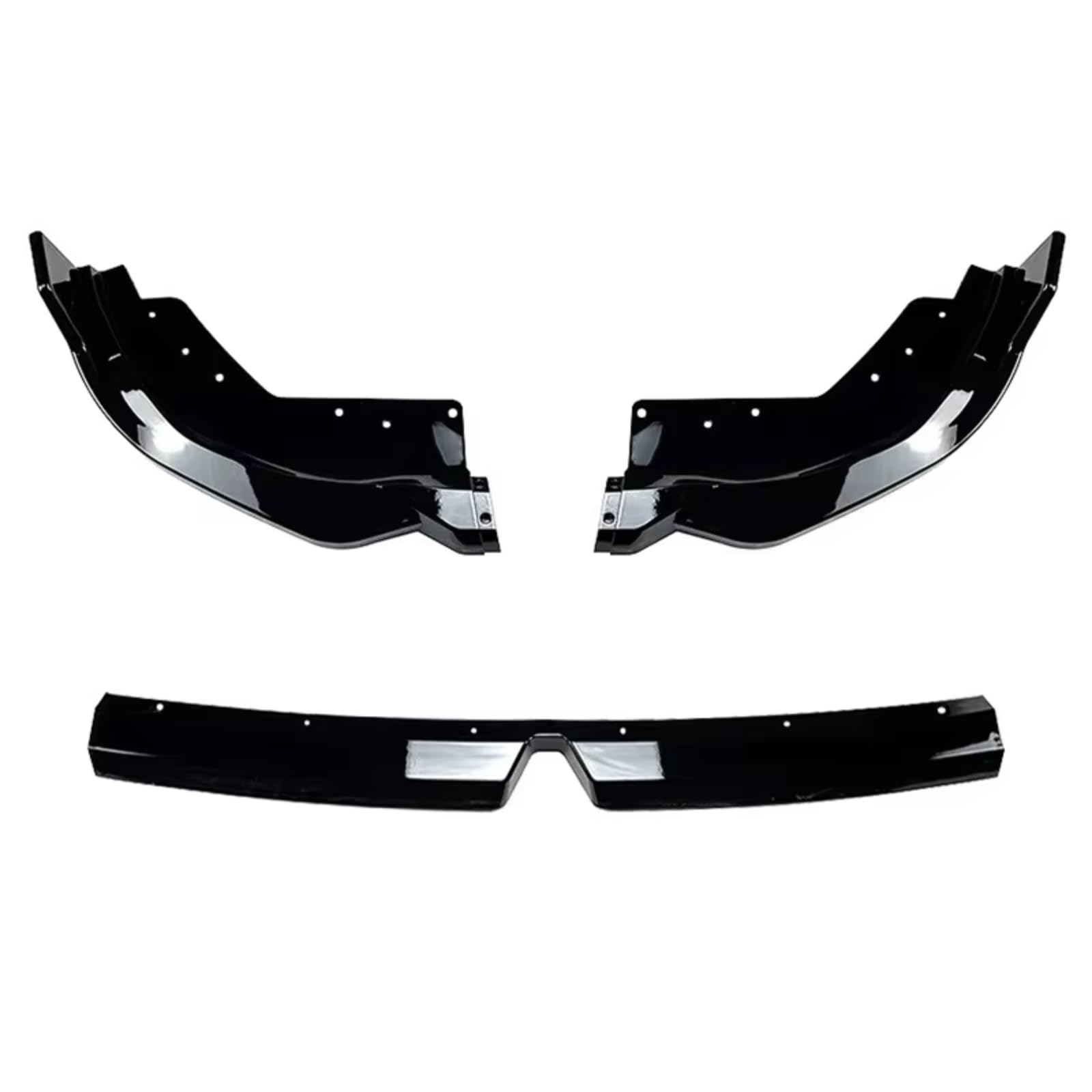 Heckfinnen Seitenspoiler Frontstoßstangenlippe Diffusor Splitter Exterieur Auto Zubehör Tuningteil Kompatibel Mit 3er G20 LCI M 320i 325i 2023 2024(Glossy Black)