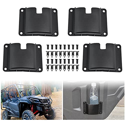 SAUTVS Cup Holder Drink Holder for Honda Pioneer 700 1000 14-25, Door Mount Bottle Holders Front & Rear Doors Drink Cup Bottle Holders for Honda Pioneer 700-4 1000 5P 6P 2014-2025 Accessories (4PCS)